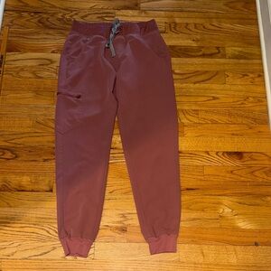 Figs Mauve Zamora Scrub Joggers with Drawstring size small